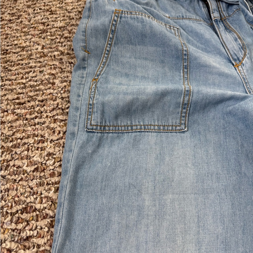 Anthropologie Light Blue Wide-Leg Jeans - Picture 8 of 8